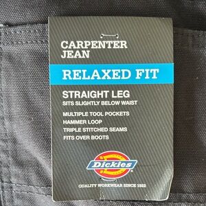 Dickies Black Carpenter Jeans with Tool Pockets
